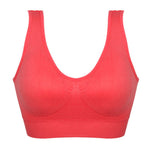 1PC Women Girls Padded Seamless Bra Vest Tops Rimless Bras Plus Size New