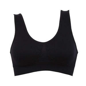 1PC Women Girls Padded Seamless Bra Vest Tops Rimless Bras Plus Size New