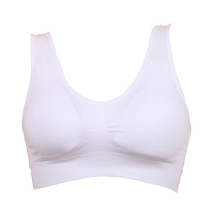 1PC Women Girls Padded Seamless Bra Vest Tops Rimless Bras Plus Size New